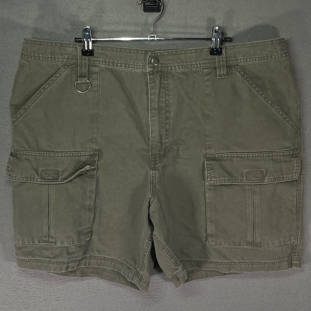 Cherokee Cargo Shorts Mens 40 Olive Green Utility Hiking Workwear Cotton